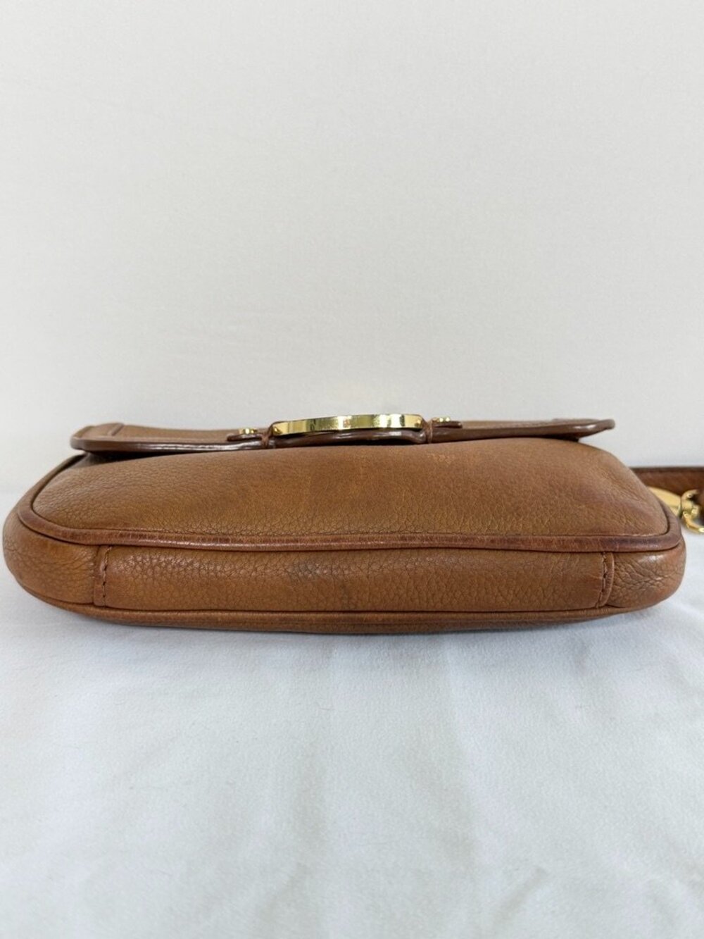 TORY BURCH Amanda Leather Crossbody Bag Brown - Picture 9 of 14